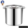 Zhongji 201 Stainless Steel Commercial Stock Pot with Lid