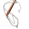 Exquisite Rose Quartz Necklace with Quick Release Buckle - Versatile Thangka Thai Amulet Chain