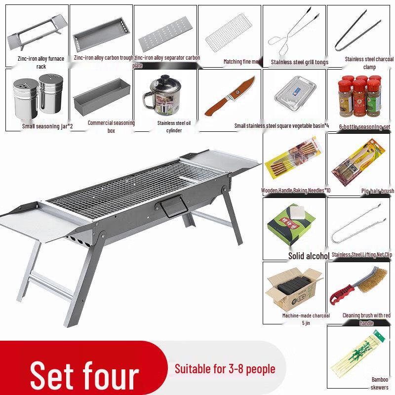 DRN Portable Folding Charcoal BBQ Grill