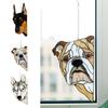 Sun Catcher For Window 2D Acrylic Dog Themed Wall Sun Catcher Stained Garden Decor Ornament Handmade Dog Pendant For Living Room
