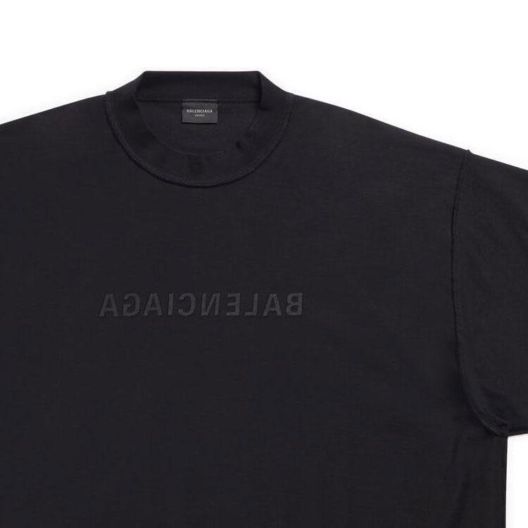 Balenciaga Mirror Balenciaga FW22 T Shirt Unisex Black 720198TNVR51069
