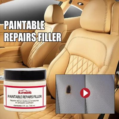 60/20ml Lederreparatur Füllpaste Compound Lederrestaurationscreme Autoleder Auto Reparatur Kratzer Risse Sofa Autositz