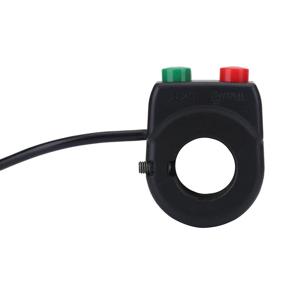 Dilwe Bike Switch Horn Motorcycle Light Handlebar Switch Turn Signal Horn Speaker High Beam