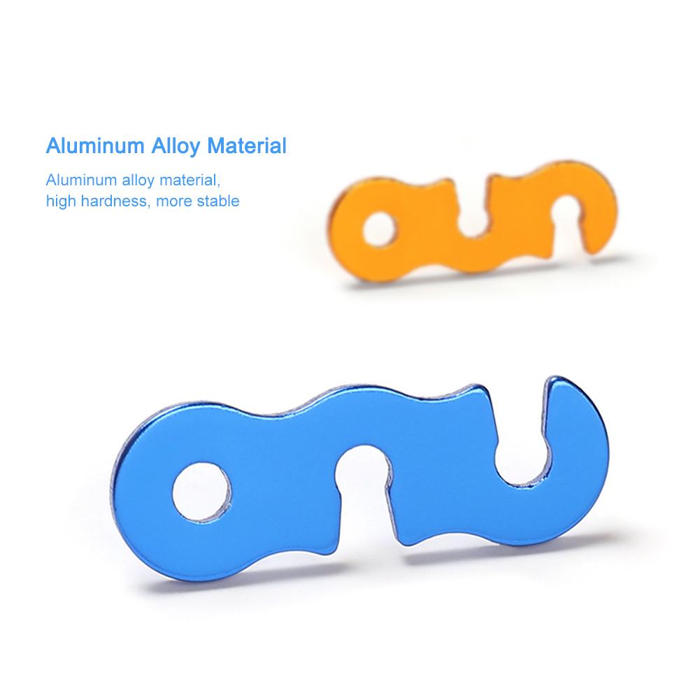 10/20pcs/set Outdoor Camping Tent Parachute Rope Buckle Aluminum Alloy Cord Buckle Tensioners Fastener Travel Kit