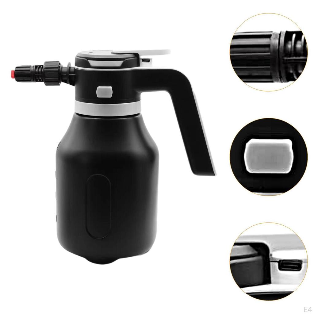 Electric Car Wash Foam Sprayer, 2L Portable Spray Bottle for Accessories with USB