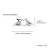 Hollow Dental Grills Copper Pentagram Tooth Caps Fashion Irregular Star Tooth Grillz  Men Women