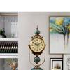 Grand Style European Retro Table Clock - 2026 New American-Style Desktop Pendulum Clock for Living Rooms