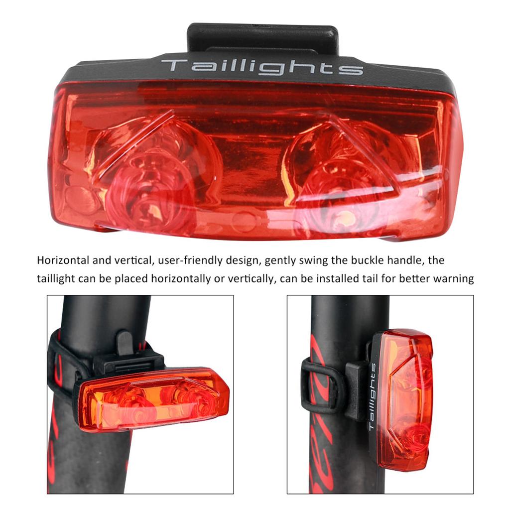 Luce Posteriore per Bicicletta Induzione Magnetica Autogenerante Elettricità Luce Posteriore per Mountain Bike Ciclismo