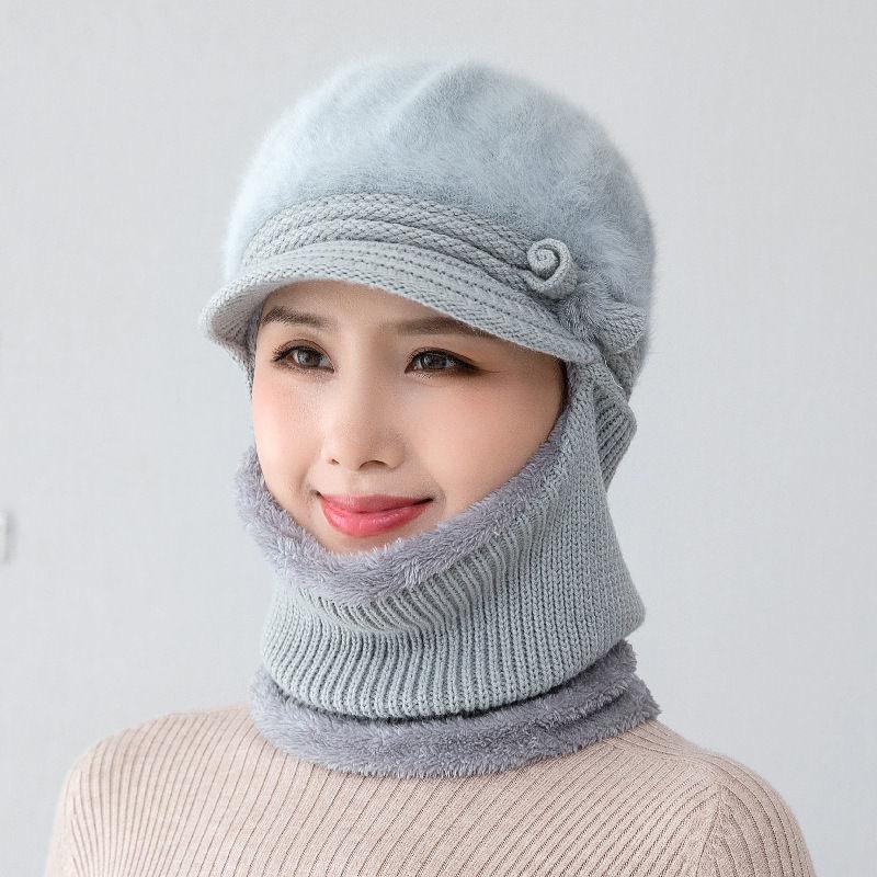 New Female Winter Hats Fur Lined Keep Warm Hats For Women Windproof Coldproof Thicken Balaclava Cap
