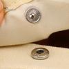 Canvas Yarn Storage Bag Solid Knitting Bag Handle Design Lightweight Portable Large Capacity Tote Organizer with Multi-layer Pockets