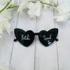 Bride To Be Black White Heart Sunglasses Summer Beach Pool Wedding Bachelorette Party Bridal Shower Decoration Team Bride Gifts