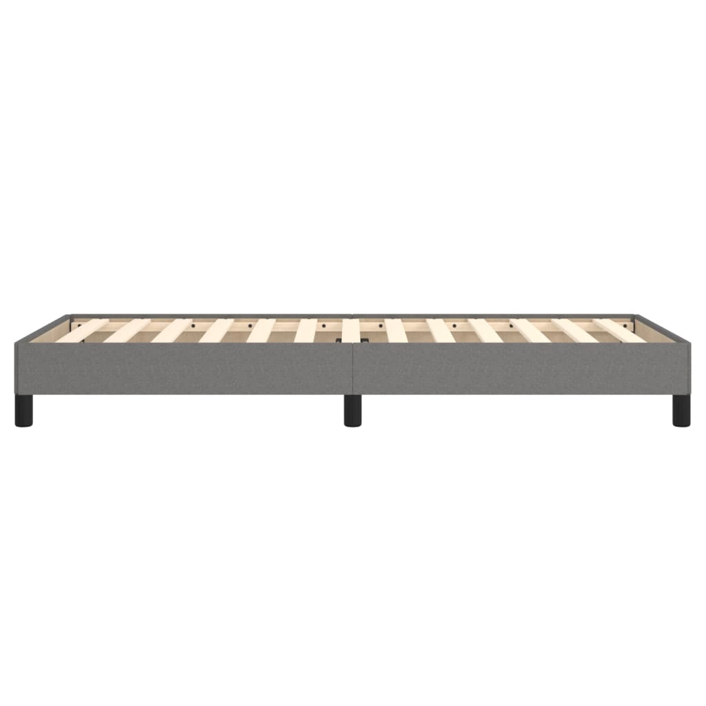 Bed Frame without Mattress Dark Grey 100 x 200 cm Fabric