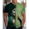 Camiseta con Estampado de Anime para Hombre - Camiseta de Manga Corta con Cuello Redondo y Estampado de Personaje de Anime, Lavable a Máquina, Adecuada para Ropa de Anime y Atuendos de Fiesta