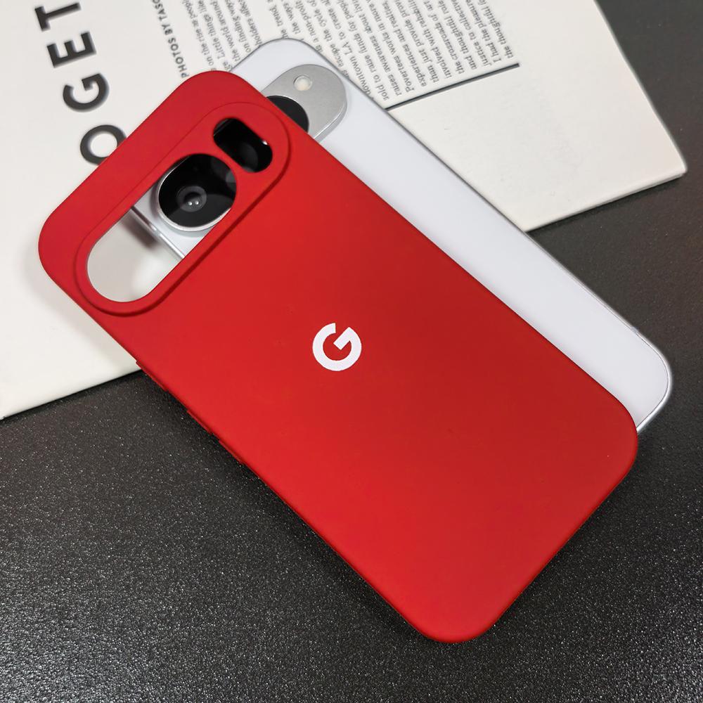 Dla Google Pixel 10 9 8 7 6 Pro XL A Etui Jedwabisty Silikon Miękki w Dotyku Odporne na Wstrząsy Ochronne Tylne Pokrowce Coque