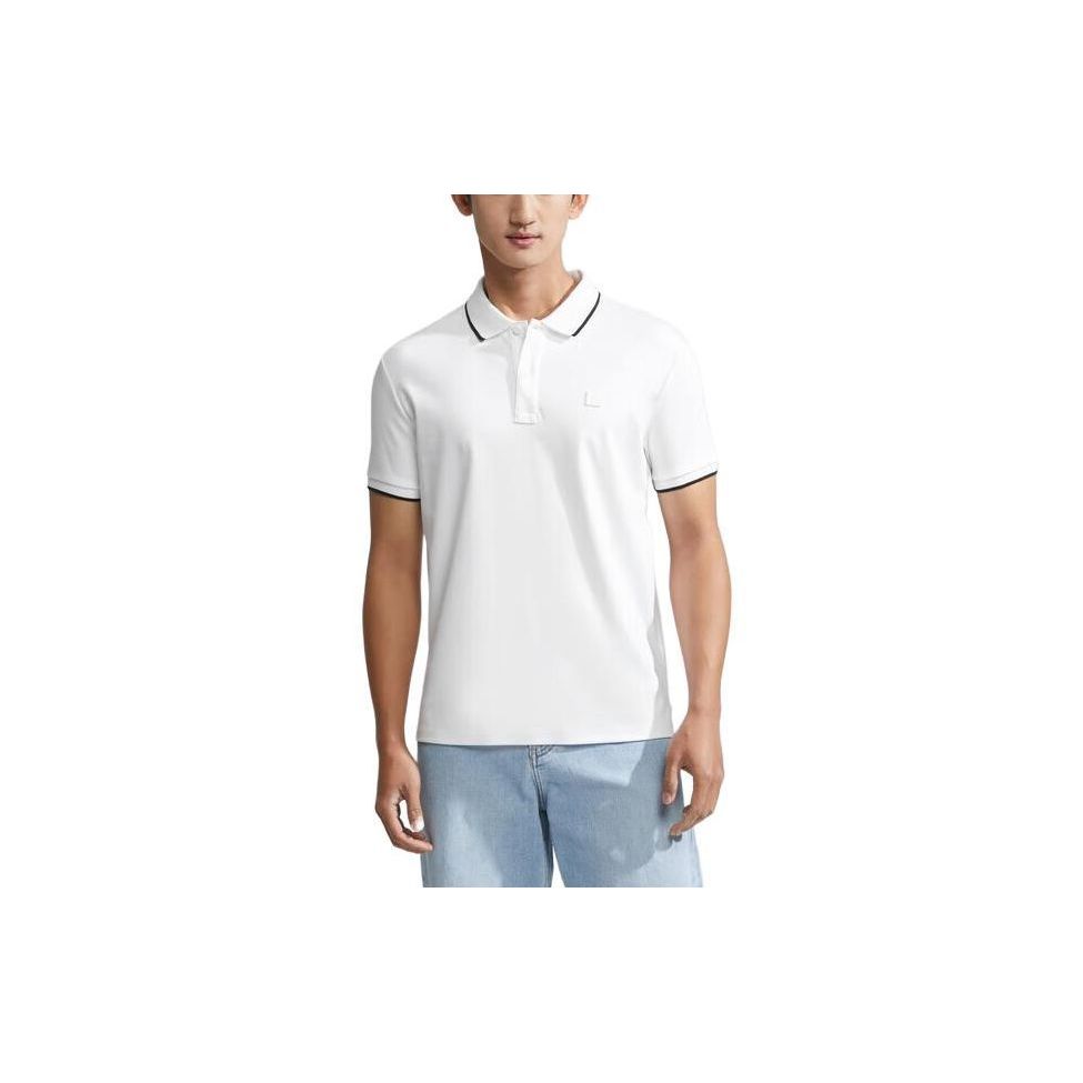 

Calvin Klein Artistic Style Letter Square Logo Color Block Short Sleeve Polo Shirt Men Polo Shirts Moonlight-White J324251-YAF L