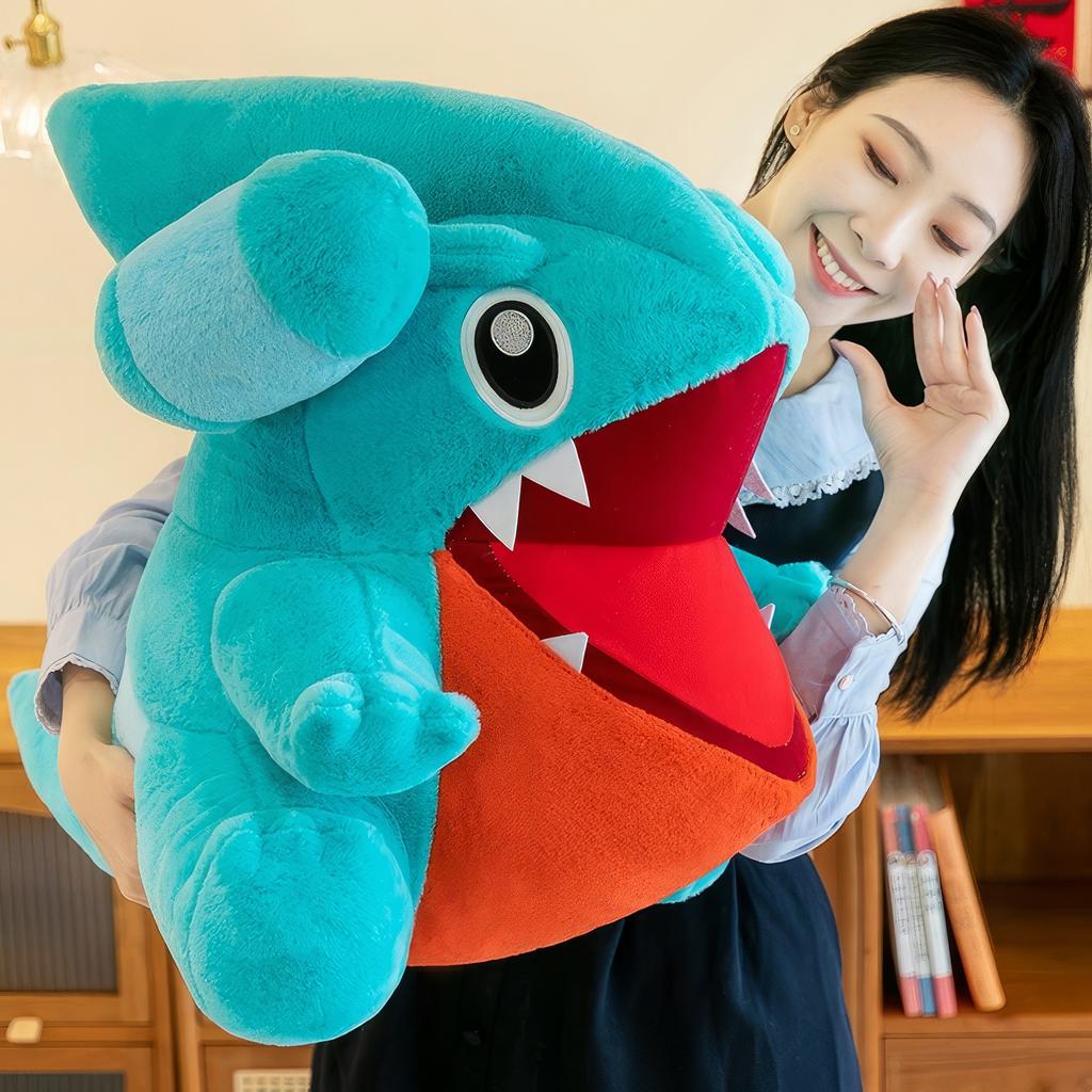 50cm Cartoon Pokémon Gible Plush Toy Kawaii Shark Animal Soft Stuffed Rag Doll Big Size Cute Pillow Kids Birthday Gift