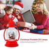 Christmas lantern LED Lighted Snowman Lamp With Santa Claus Decorative Hanging Lanterns Christmas Snow Globes Gifts For Children