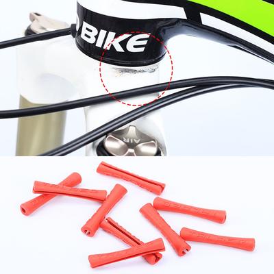 4 Stück/Los Neues Mountainbike Zwei Farben Fahrradkabelschutz Leitungsrohr Hülle Gummi Schaltbremse
