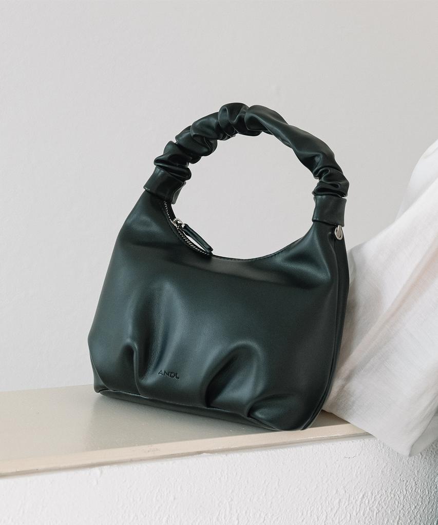 Andl Shirred Vivid Two-Way Bag - Black