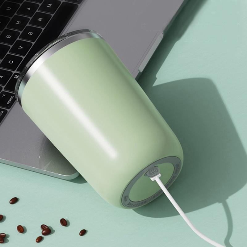 Magnetic Stirring Mug Electric Stainless Steel Coffee Cup Portable Rechargeable Milkshake Mixing Cups Drinkware
