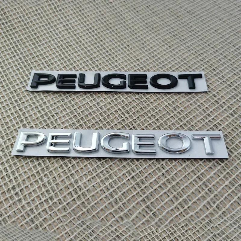 Alloy Car Rear Letter Badge Sticker for Peugeot 208 408 4008 GT 5008 307 508 206 207 301 3008 308 2008 Tail Emblem Decoration