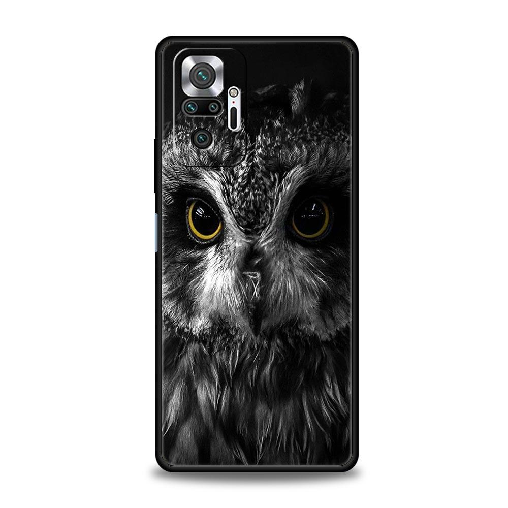 Cartoon Girl Gifts Lovely Owl Luxury Phone Case For Xiaomi Redmi Note 12 11 10 Pro Plus 9S 9 8 7 9T 8T 9C 9A 5G K40 Gaming Cover