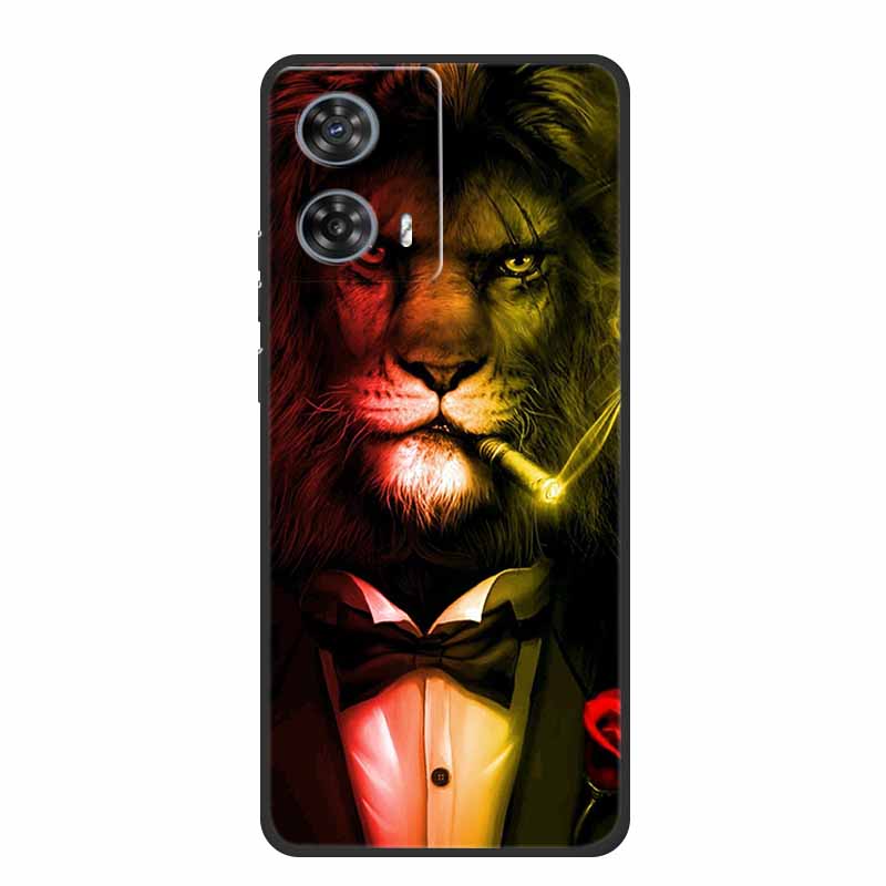 Phone Case For Motorola Edge 50 Fusion Back Cover Case Black Silicone Soft Coque For Moto Edge 50 Fusion Case 6.7" Funda Shell