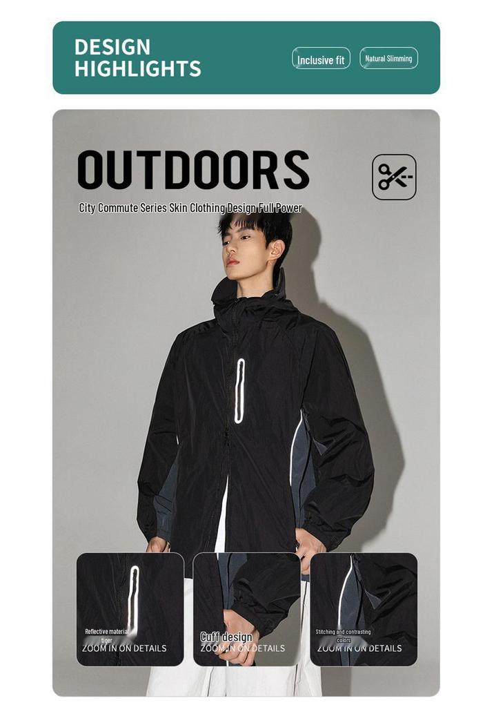 Unisex UPF50+ Lightweight Anti-UV Summer Sports Jacket