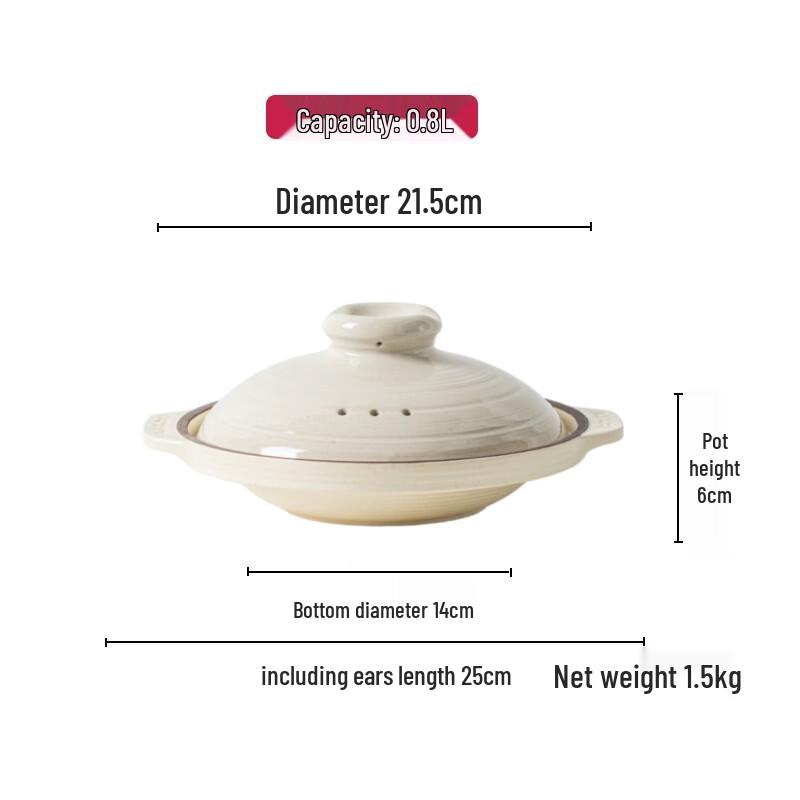 IKTN Ceramic Multi-Purpose Casserole Pot