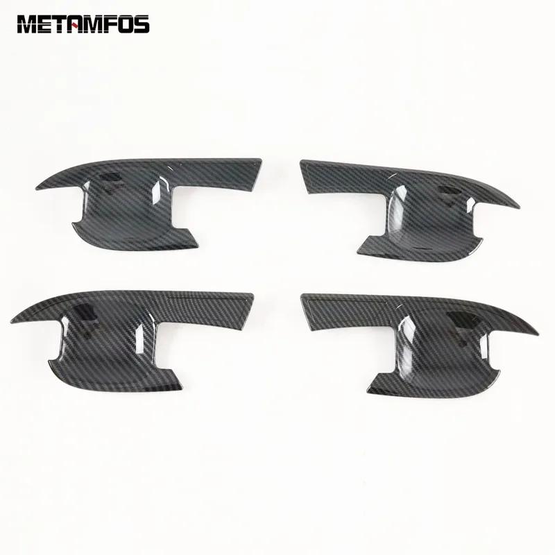 Side Door Handle Bowl Cover Trim For Chevrolet Blazer Carbon Fiber Protector Exterior Car Accessories