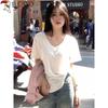 Women's Loose V-Neck Short Sleeve T-Shirt