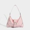 New Women's Bag Luxury Designer Rivet Decorati Shoulder Bag PU Leather Pink Woman Bags Fashi Lightweight Female Handbag