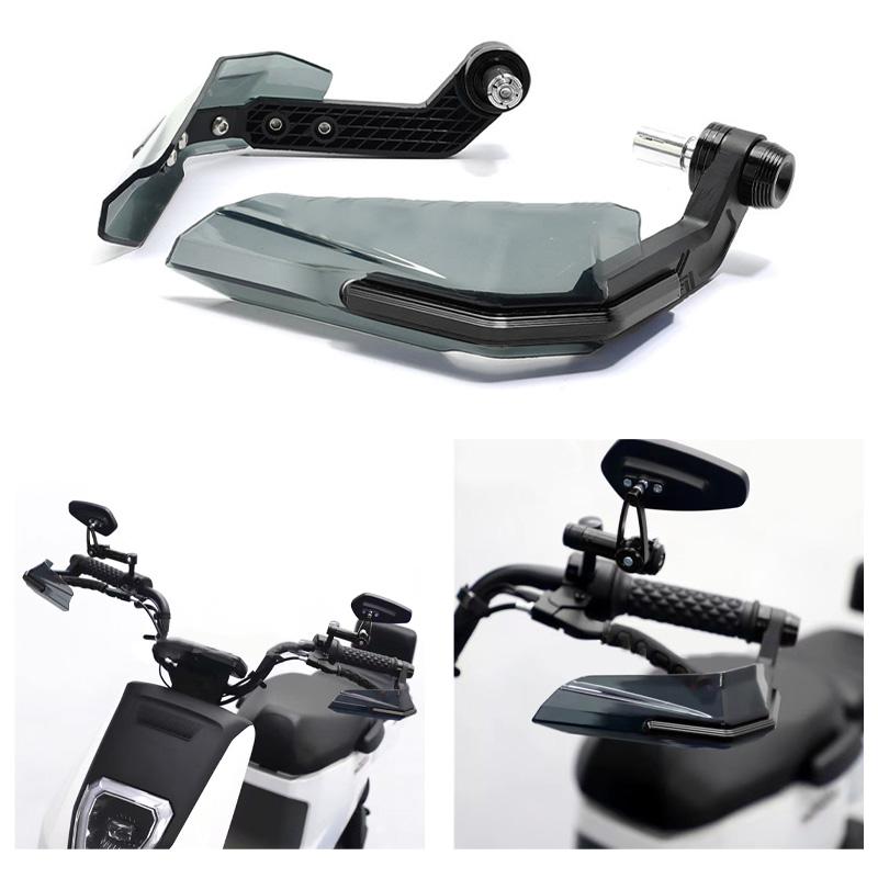 Motorcycle Handguard High Strength Impact Resistant Handlebar Wind Deflector for Motorbike BLACK
