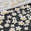 New 50pcs oversized gold background with diamond pearl flowers, DIY earrings, necklaces, headwear, jewelry making crafts