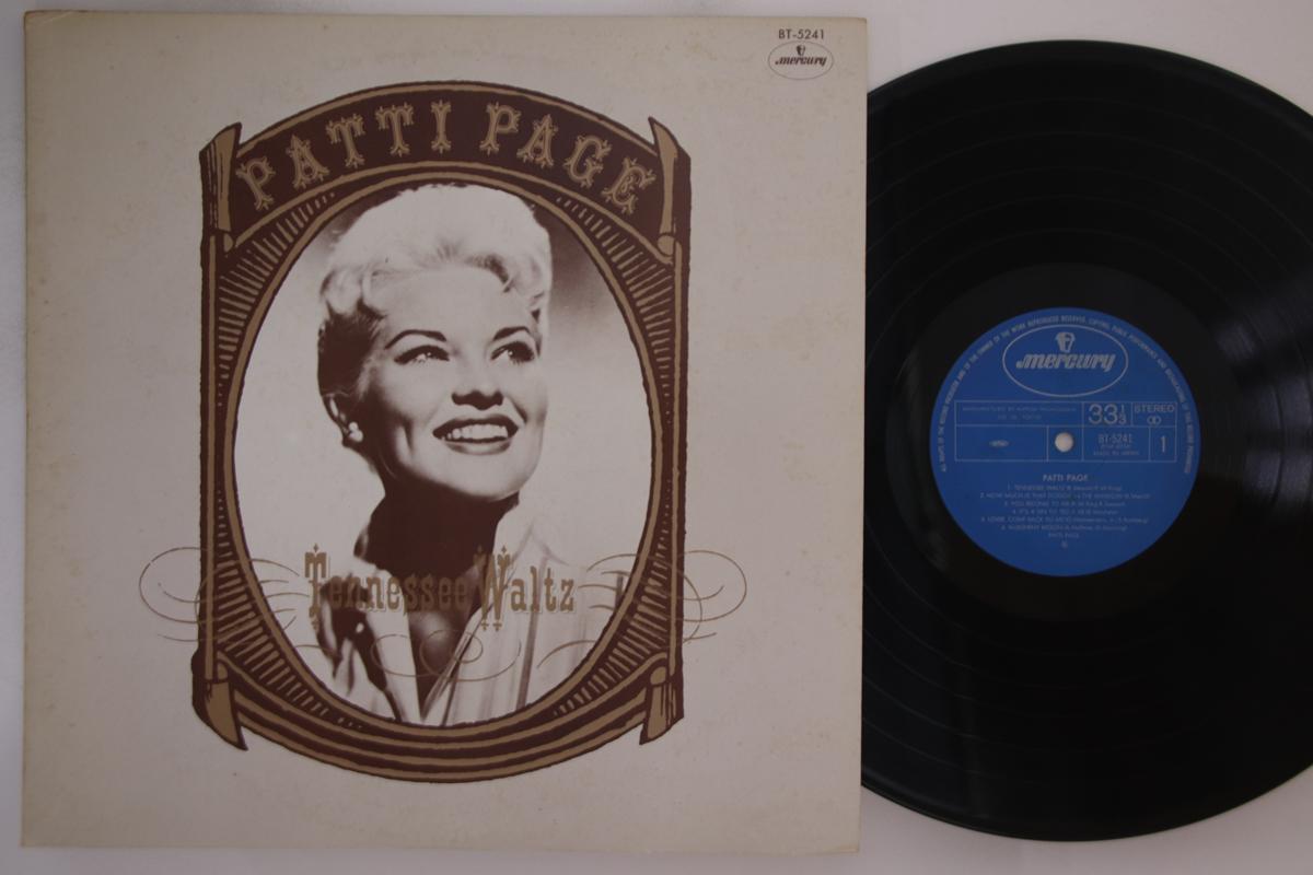 

LP Record PATTI PAGE - Patti Page - Tennessee Waltz BT5241 MERCURY Japan Jazz Used
