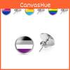 Sosire Nouă 2022 Cercei Stud Steag Curcubeu Colorat Și Chic Bijuterii Metalice Pentru Urechi