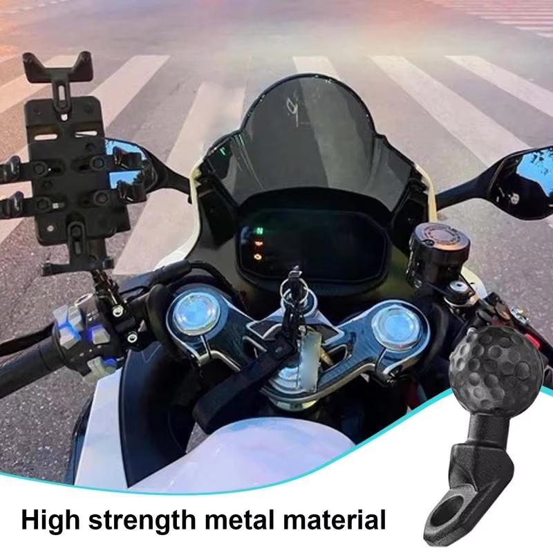 1 Stück Motorradhalterung für Kamera Smartphone GPS Halterungen Basis Halter Motorrad Abgewinkelte Basis M10 M8 Kugelkopfadapter