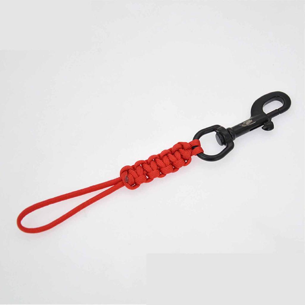 Scubatauchen Wirbelbolzen Haken Güte Stahl Haken Clip mit Seil Lanyard - verlorenes Sicherheitsseil