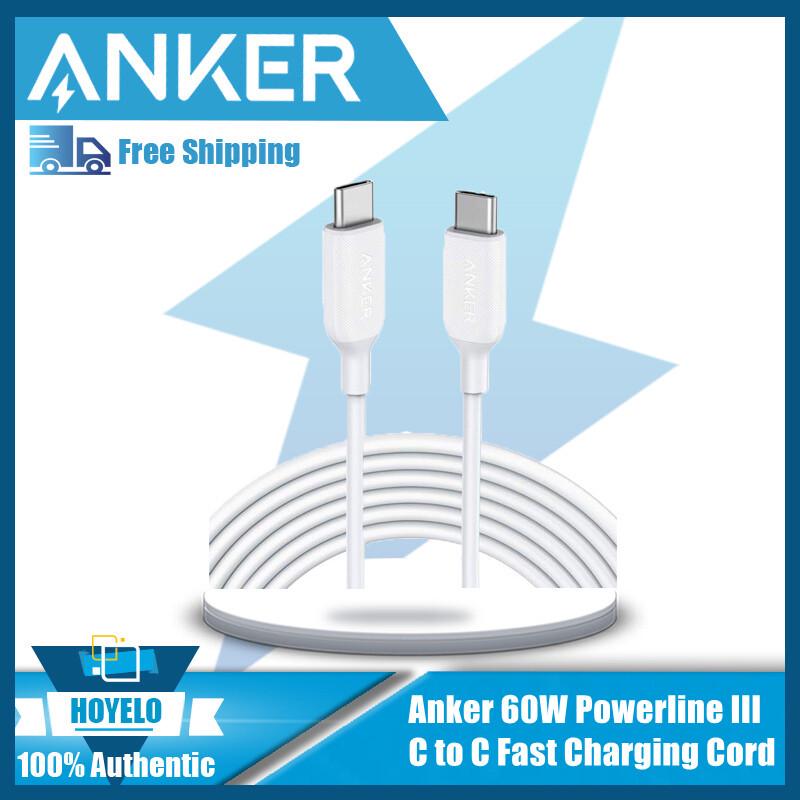 

Anker 60W Dual Type-C PD Fast Charging Cable for Huawei, Android & Apple A8852 White 0.9m