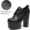 New Women Pumps Shoes Size 32-43 Deep Mouth  Women Oxfords Fall Winter Plush Thick High Heel Shoes Platform Pumps Office
