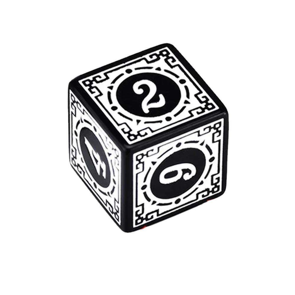 10 Stück/Beutel 16mm W6 Spielwürfel Quadratisch Klassischer Stil Zahlen Polyedrische Würfel DND Würfel Set Tischspiel Spielbrett Würfel