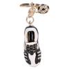 Rhinestone Keychain Cute Exquisite Sneaker Shape Bag Purse Decorative Pendant Ornament Accessories