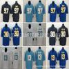 Mens Embroidered Football Jersey LA Chargers Style 13 Allen 30 Ekeler 97 Bosa Rugby Training Game Wear