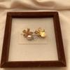 Romantic Bow Inlaid Rhinestone Pearl Stud Earrings Retro Elegant Exquisite Three-Dimensional Niche Earrings
