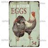 MyPlate Fresh Egg Metal Sign Vintage Plaque Tin Sign Home Decor Bar Sign Coop Ckicks Art Poster Outdoor Decor