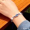 12 Piece Colorful Shell Bead Bracelets Set With Fish Tail Charm Resin Handmade Jewelry Bangles For Daily Wear