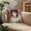 Anime E-Experiments L-Lain Pillow Case Comfort Sofa Bed Silky Elegant Invisible Zipper Custom Decorative Cushion Cover