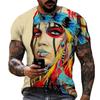 Vintage T Shirt For Men Graffiti Abstraction Short Sleeve Tops Street Hip Hop Men's T-shirts Oversized Tees Shirt Man Clothing