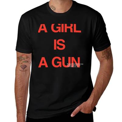 A Girl Is A Gun Classic Essential TShirt Urban Style Casual Short Sleeve Top