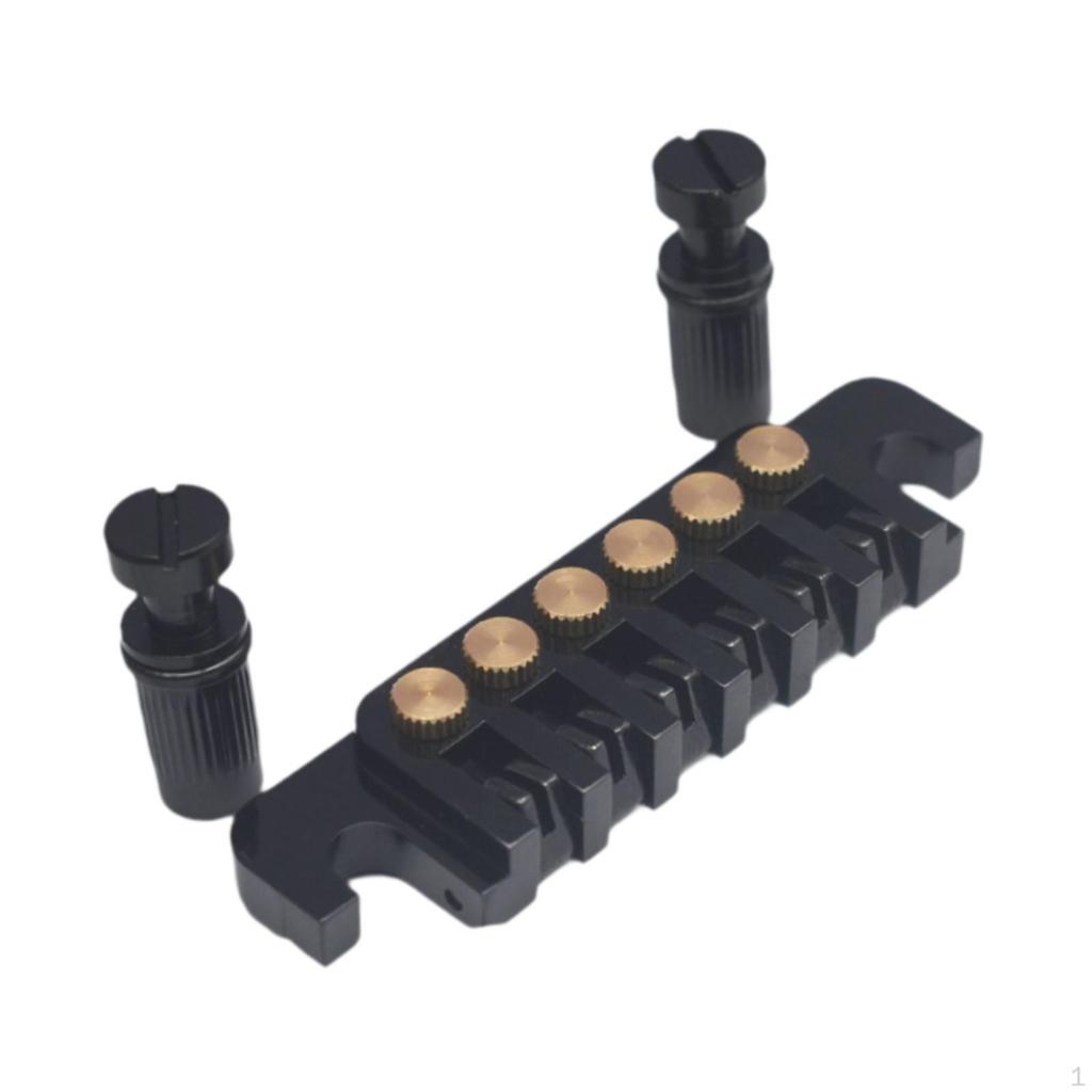 Bass Bridge Tailpiece Electric Guitar Metal for Guitars Replace Accs Plate Instrument